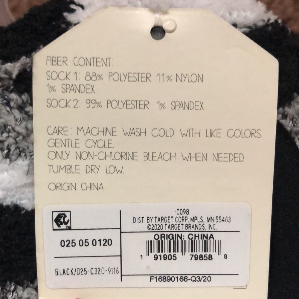 Slipper socks (liners- 2 pair) - Picture 5 of 5